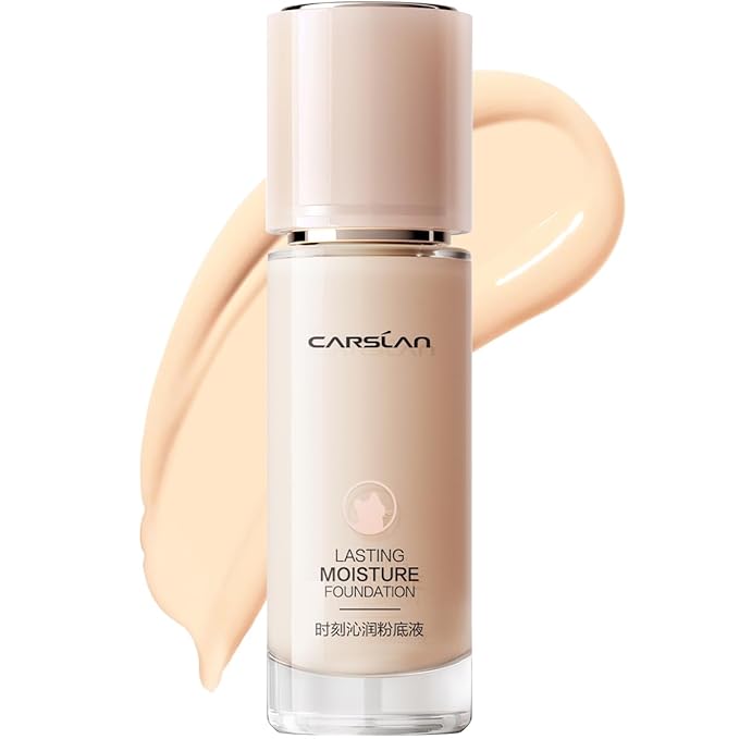 CARSLAN Lasting Moisture Foundation for Medium Coverage with Dewy Wear, P02