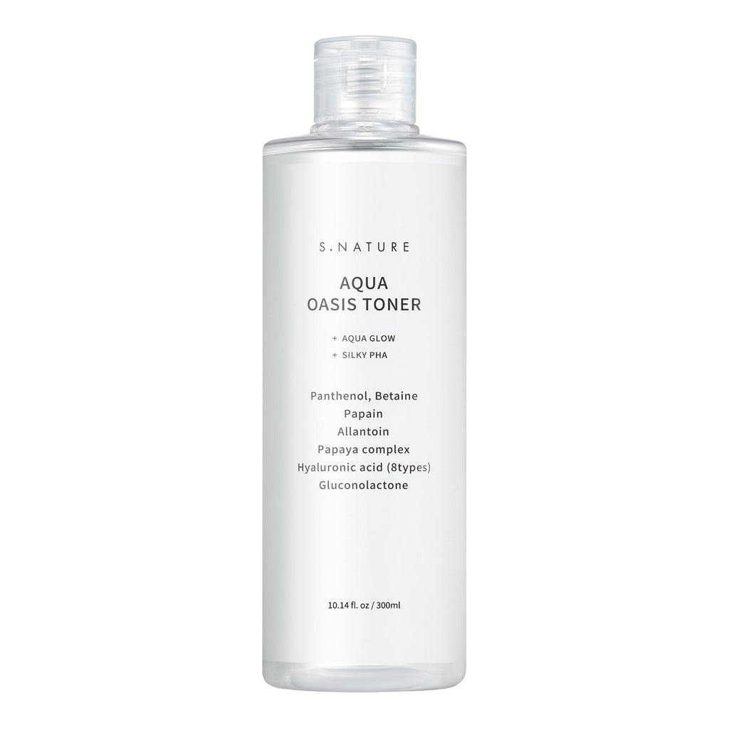 S.NATURE Aqua Oasis Toner | PHA, Soothing and Calming Skin,Hydrating, Refreshing Toner for All Skin Types, Korean Skin Care, Vegan | 210ml, 7.10 Fl Oz