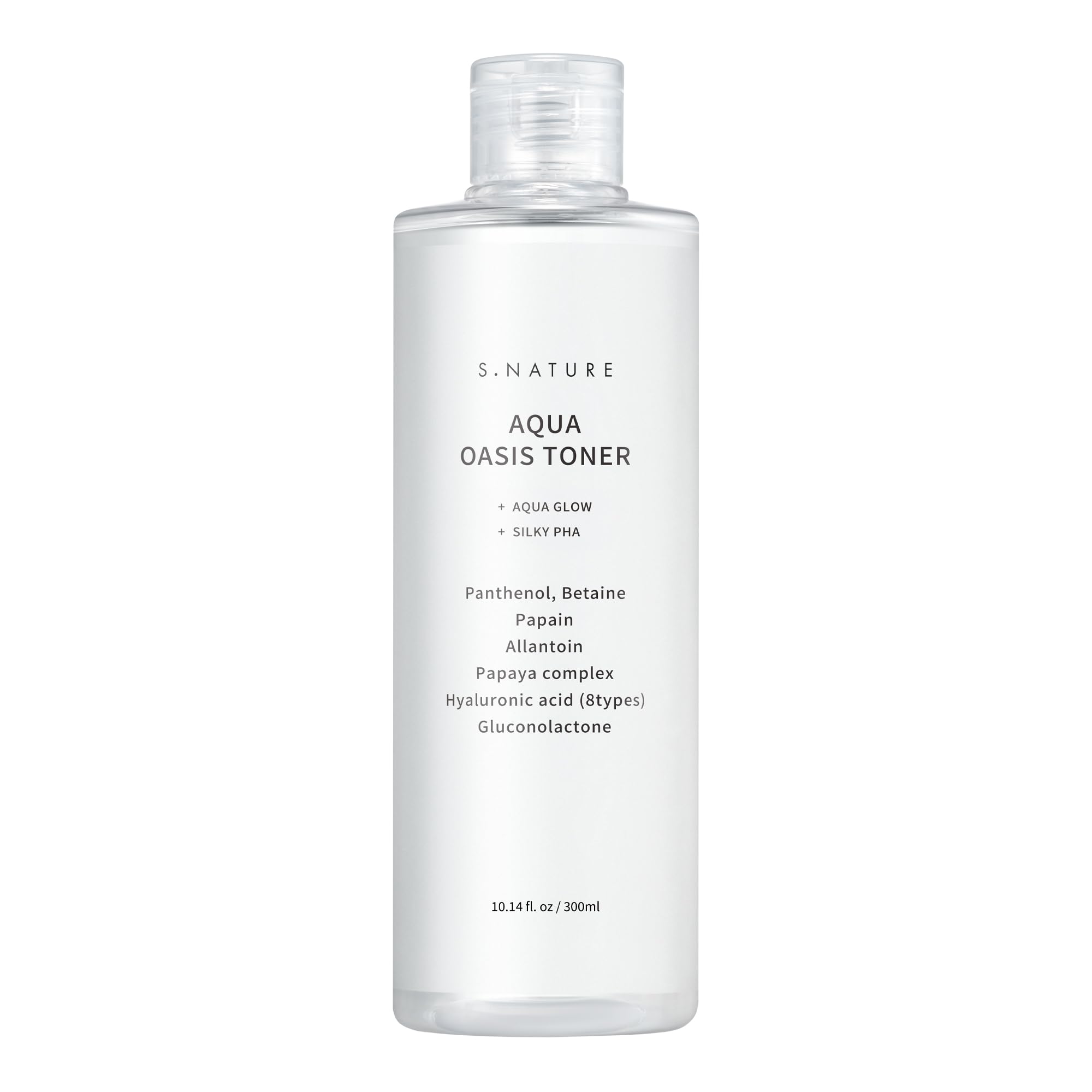 S.NATURE Aqua Oasis Toner | PHA, Soothing and Calming Skin,Hydrating, Refreshing Toner for All Skin Types, Korean Skin Care, Vegan | 210ml, 7.10 Fl Oz