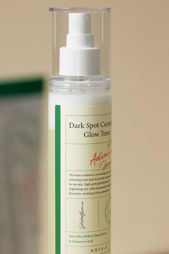 AXIS-Y Dark Spot Correcting Glow Toner – Brightening Hydrating Toner with 5% Niacinamide, Glutathione & Hyaluronic Acid for Uneven Skin Tone (4.23 fl. oz.)