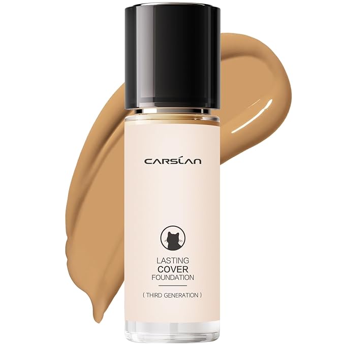 CARSLAN Lasting Cover Foundation for Full Coverage with 24H Matte Wear, M02