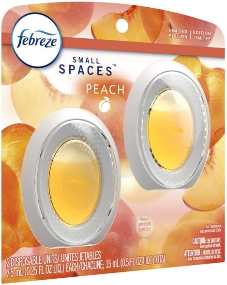 Febreze Small Spaces Air Freshener, Odor-Fighting, Plug In Alternative, Air Fresheners for Home and Bathroom and Kitchen, Closet Air Fresheners