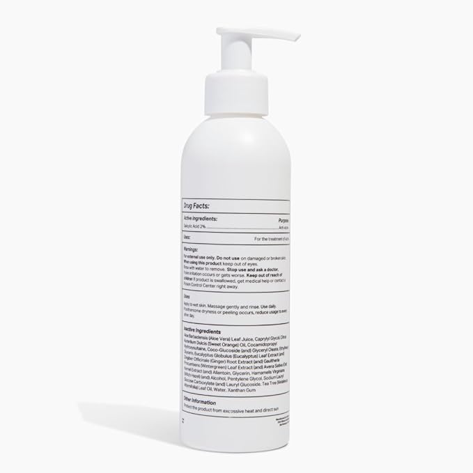 Y'OUR Aloe Vera Anti-Acne Body Wash | Gentle & Non-Drying Formula | Smooths Texture & Evens Tone | Clears Bacne & Breakouts for Women + Men, Paraben & Sulfate Free