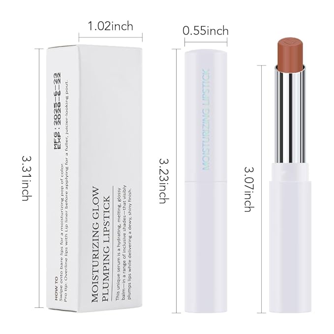 HHLTOH 1Pcs Tinted Lip Balm Moisturizing Lipstick – Waterproof Hydrating Matte Lip Balm for Women, Creamy Natural Color Stain for Dry Lips, Soft Matte Finish with Subtle Scent (#2 Sable)