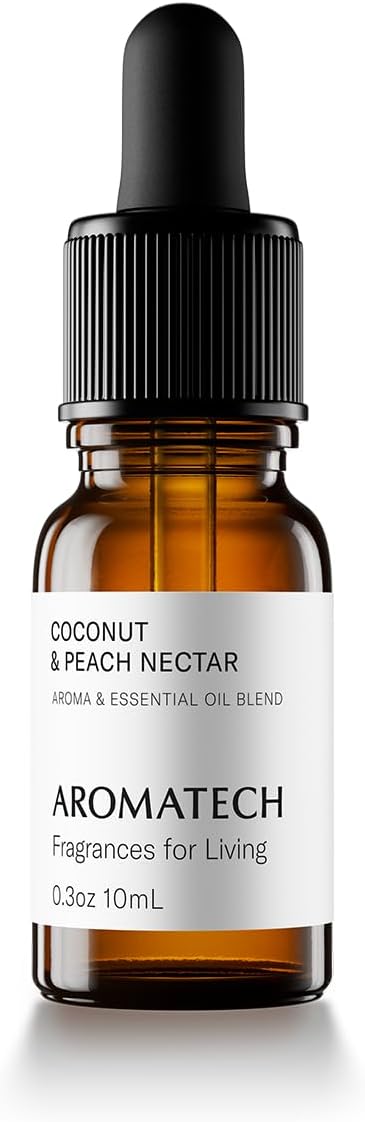 Aromatech Coconut & Peach Nectar Aroma Essential Oil Blend: Hotel Inspired Aromatherapy with for Ultrasonic Diffusers & Nebulizers (0.33 Fl Oz (Pack of 1))