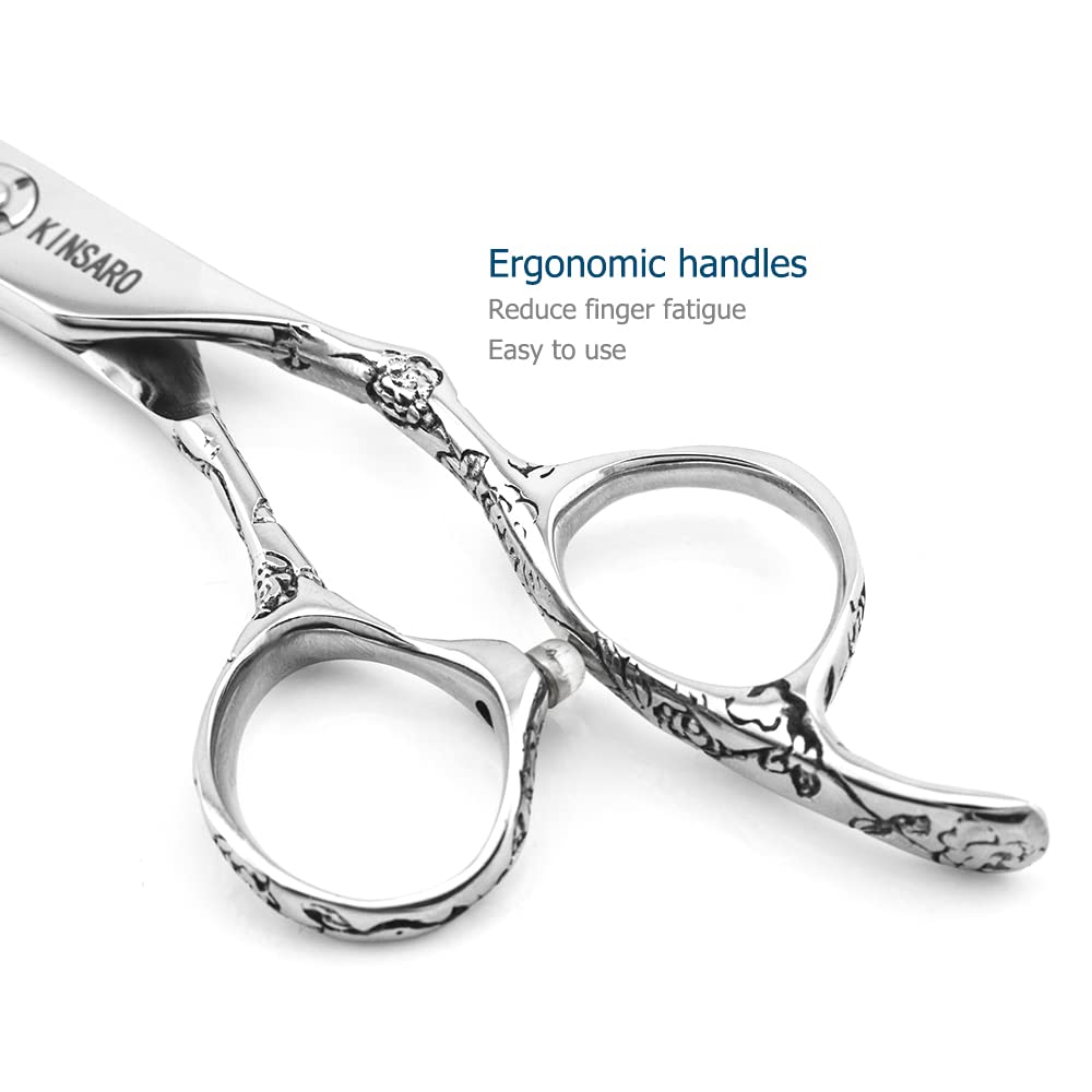 KINSARO 6 Inch Professional Hair Thinning Scissors, 440C Texturizing Shears