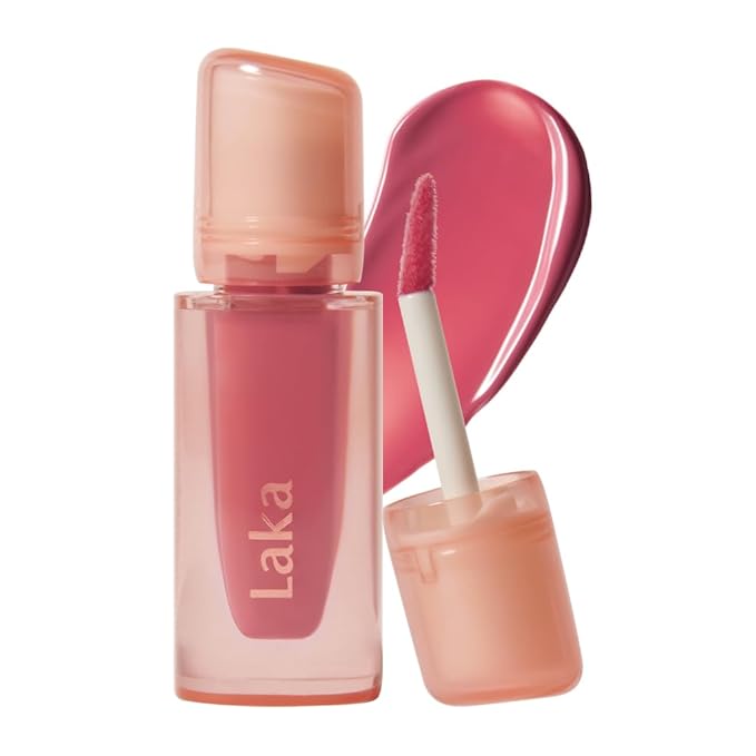 Laka Jelling Nude Gloss, 4.5g/0.15oz, Sheer Hydrating Lip Oil with No Stain, Non-Sticky, Nourishing Gloss for a Glowy Look, K-Beauty (#302 Grapering)