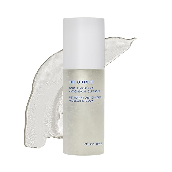 The Outset Micellar Gel Cleanser, 2-in-1 Face Wash & Makeup Remover, 5fl oz