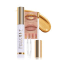 IATMOMOD Light Brown Liquid Matte Lip Liner Stain Peel Off with Tweezer, Long Lasting, Waterproof New Gold Matte Lipstick Lip Gloss Tattoo for Women, Smudge-proof Non-Stick Cup Lip Tint Makeup 01#