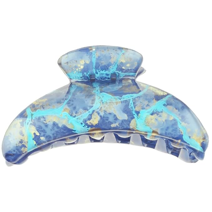 Camila Paris CP2712 French Hair Clips for Women, 3.75" Large Claw Clip Strong Hold All Day, No Damage No Slip Claw Clips for Thick Curly Wavy Fine Straight Hair, Jaw Clip Made in France