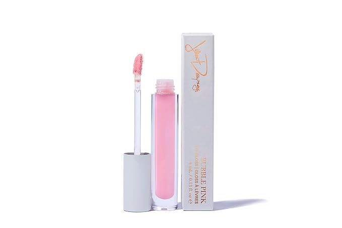 Jillian Dempsey Lip Gloss, Hydrating Plumping High-Shine, Bubble Pink
