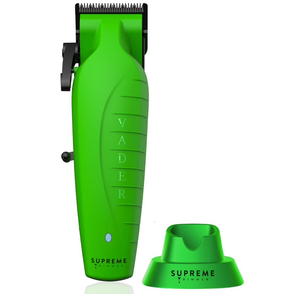 Supreme Trimmer Vader Clipper with DLC Taper Blade STC5098 | 210 Min Run Time 7500 RPM Hair Trimmer | Professional Brushless Motor Barber Clipper | Acid