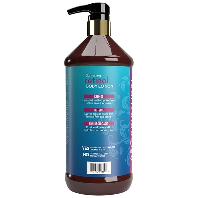 Arganatural Retinol Body Lotion with Vitamin E & Collagen – Skin Firming