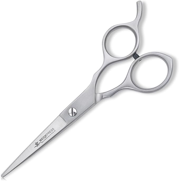 Medxpress Hair Cutting Scissors 5.5" Stainless Steel Styling Shears Japanese Style for Hair Cutting Professional Barber Scissors for Hair Salon and Home Sharp Trim Scissors Ideal for Women and Men.