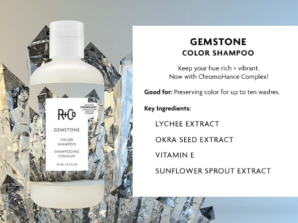 R+Co Gemstone Color Shampoo and Conditioner Set, 8.5 oz (Pack of 2)