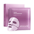 AROCELL Super Collagen Overnight Hydrogel Mask with Retinol, Stem Cell & Pure Atelo Collagen | Firming, Lifting, Plumping, Long-Lasting Glow | Korean Glass Skin Care | 43g x 4