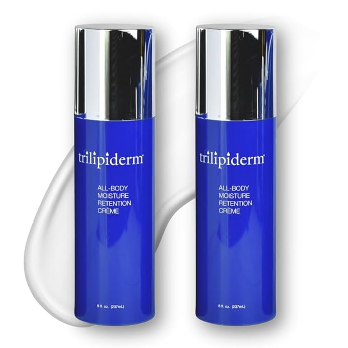 Trilipiderm All-Body Moisture Retention Creme, Moisturizer, 8 oz 2-Pack
