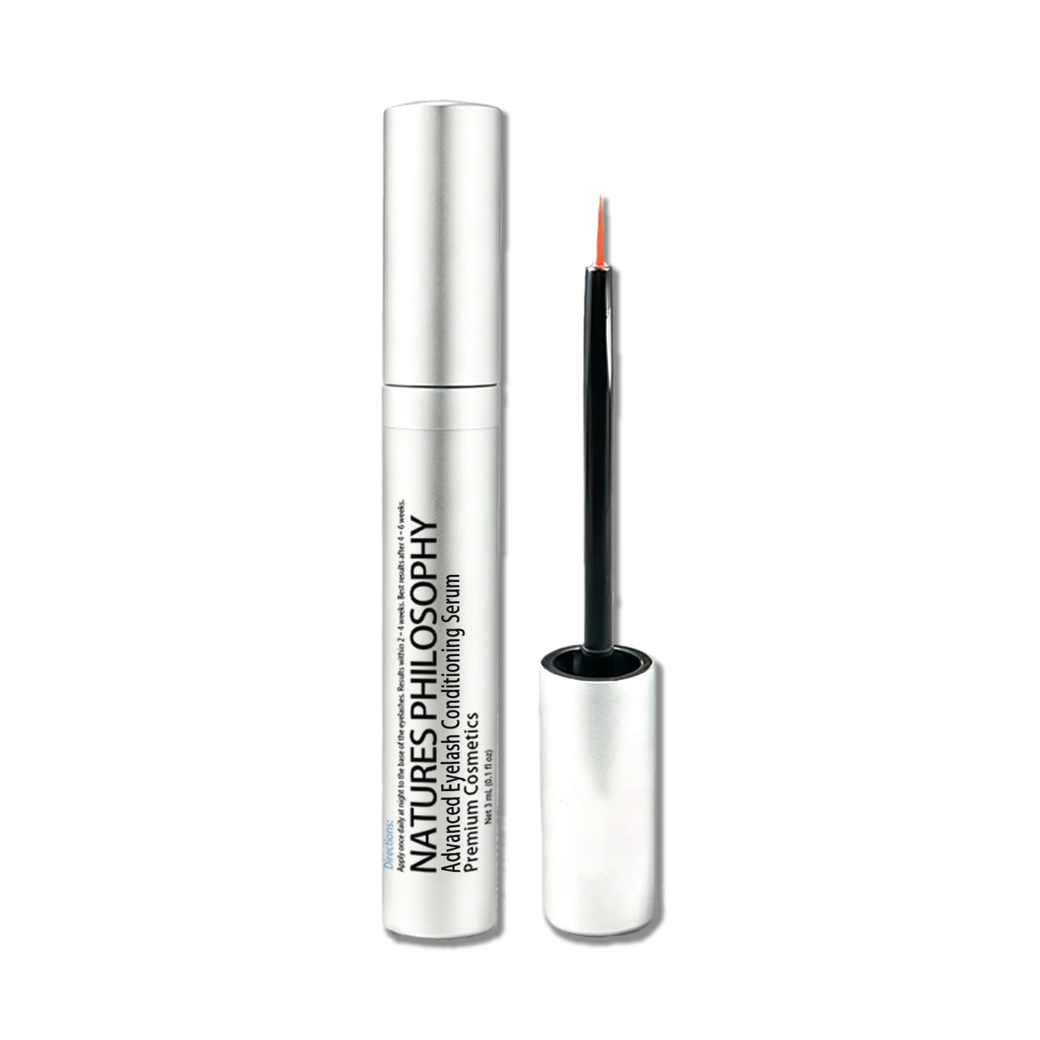 NP NATURES PHILOSOPHY Lash & Brow Conditioning Serum, Multi-Purpose Eye Makeup Base, Prostaglandin-Free Eyelash, Hypoallergenic Repair for Sensitive Dry Eyes, Contact Lens Safe, 3ml