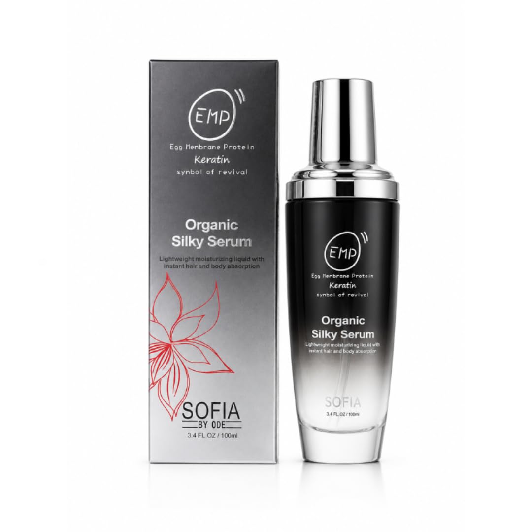 ODE SOFIA Organic Silky Serum, for Frizzy, Dry, Unmanageable Hair,3.4 Fl OZ, 100ml (3.4 OZ (100ML))