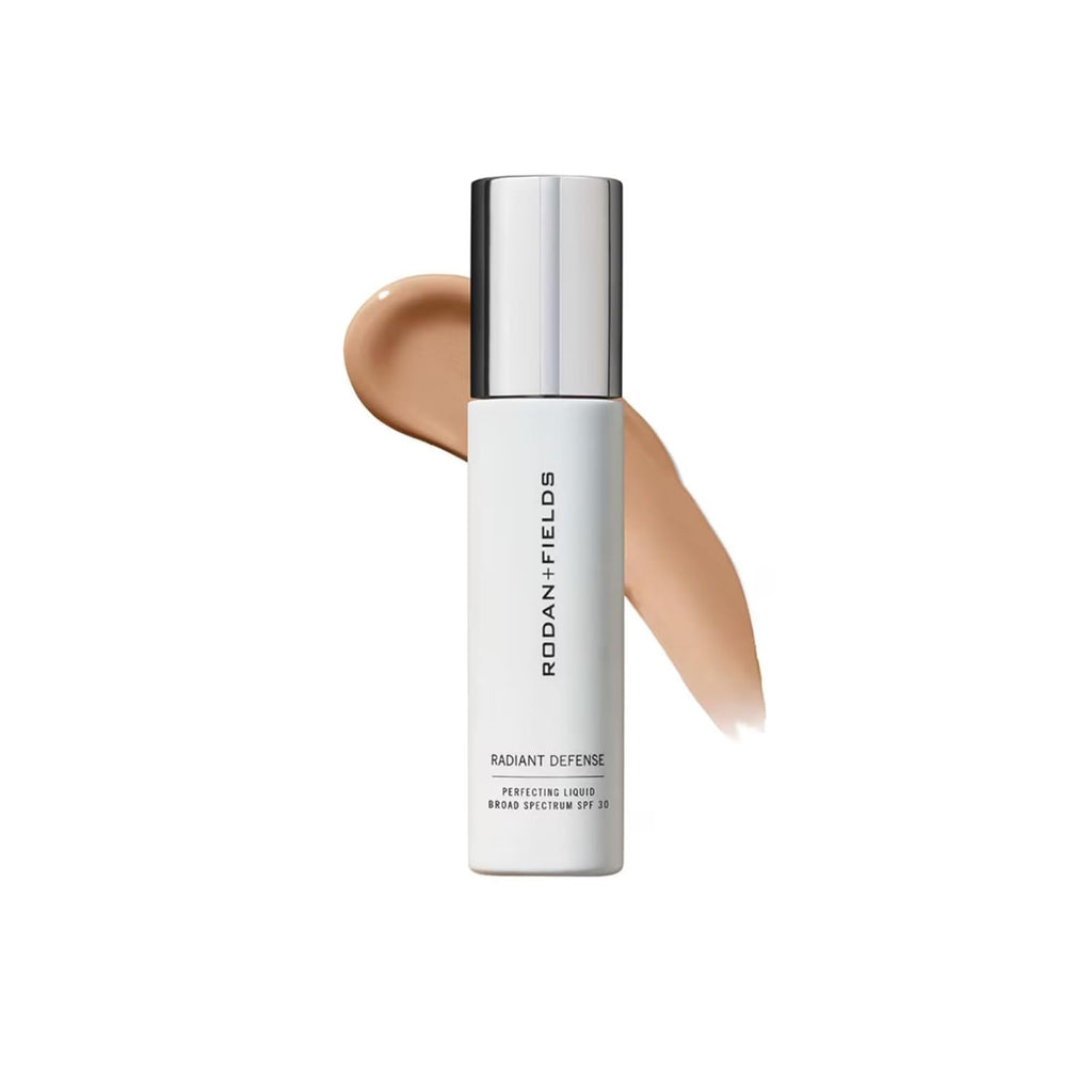 Rodan and Fields Radiant Defense Perfecting Liquid SPF 30 - Golden| 50 mL | 4-in-1 Makeup & Skin Care Beauty Solution | Sunscreen | Face Moisturizer | Light Skincare Foundation | Sunscreen for Face