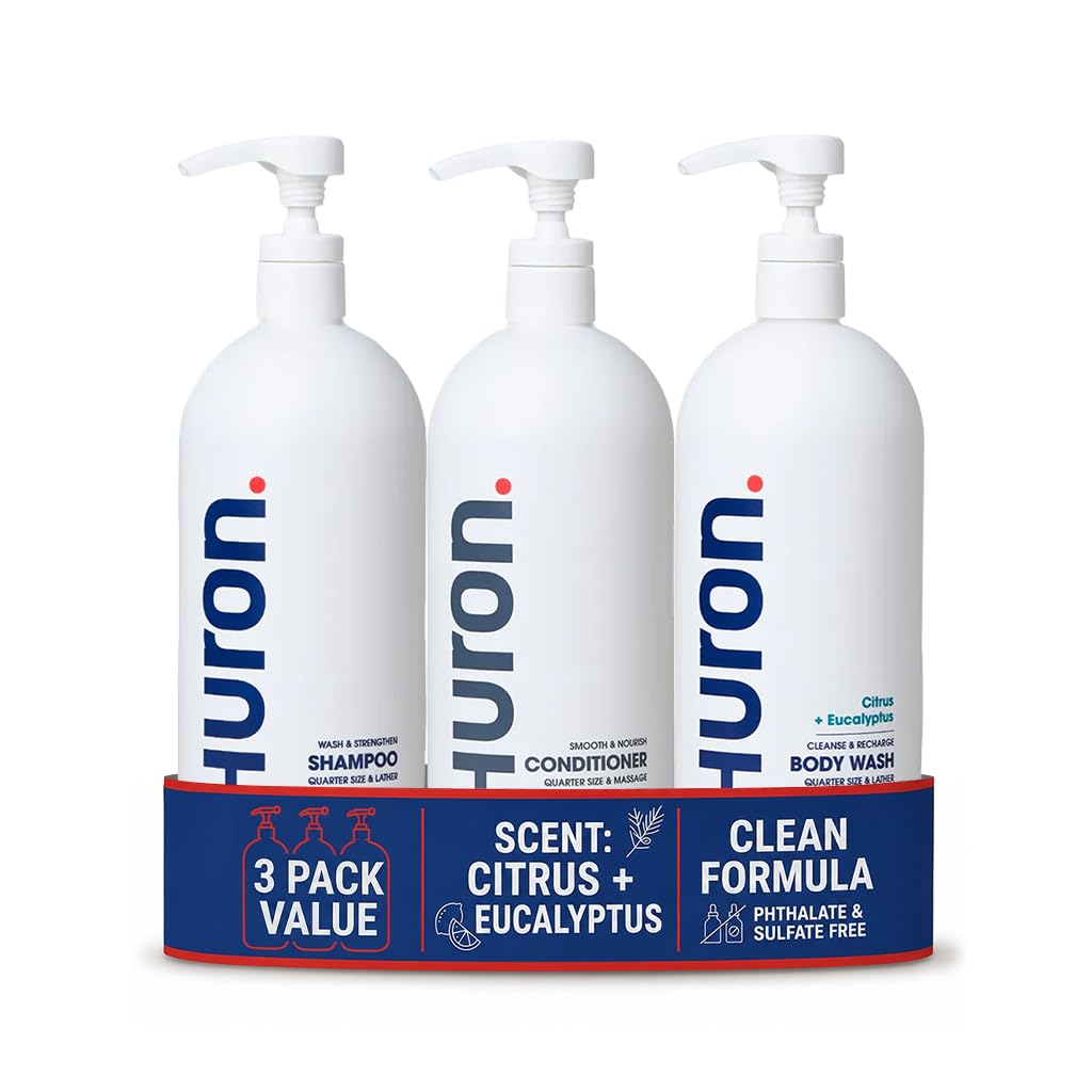 Huron Shampoo + Conditioner for All Hair Types; 2-pack (11.4 oz)