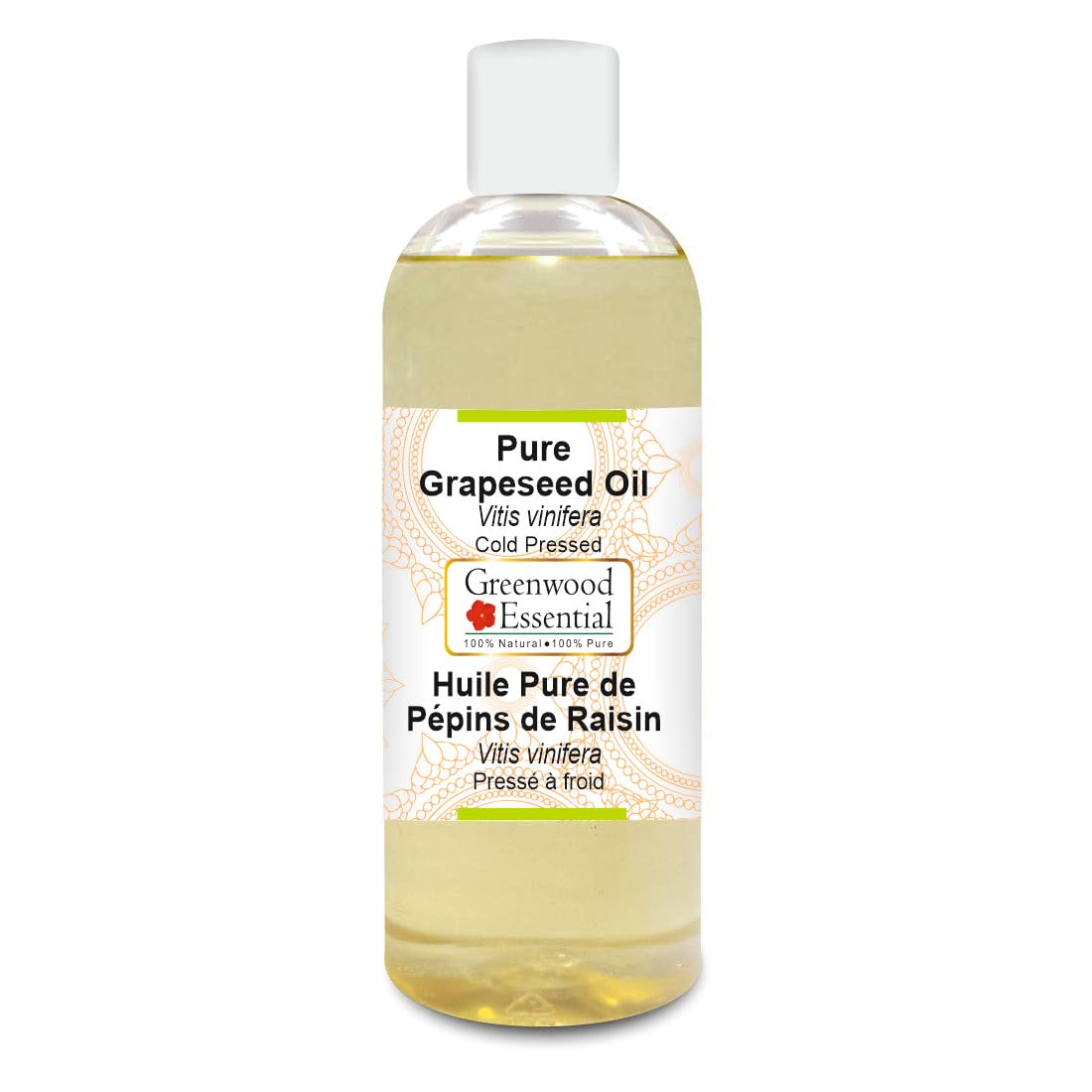 Greenwood Essential Mustard Oil (Brassica juncea) | Cold Pressed | Natural | Undiluted | for Diluting Essential Oils | for Skin & Massage | Men & Women | 200ml (6.76 oz)
