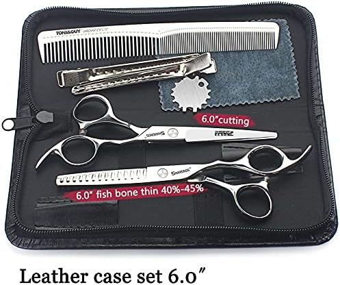 6/6.5 inch professional hair hairdresser hair thinning scissors (6" 2pc-B)