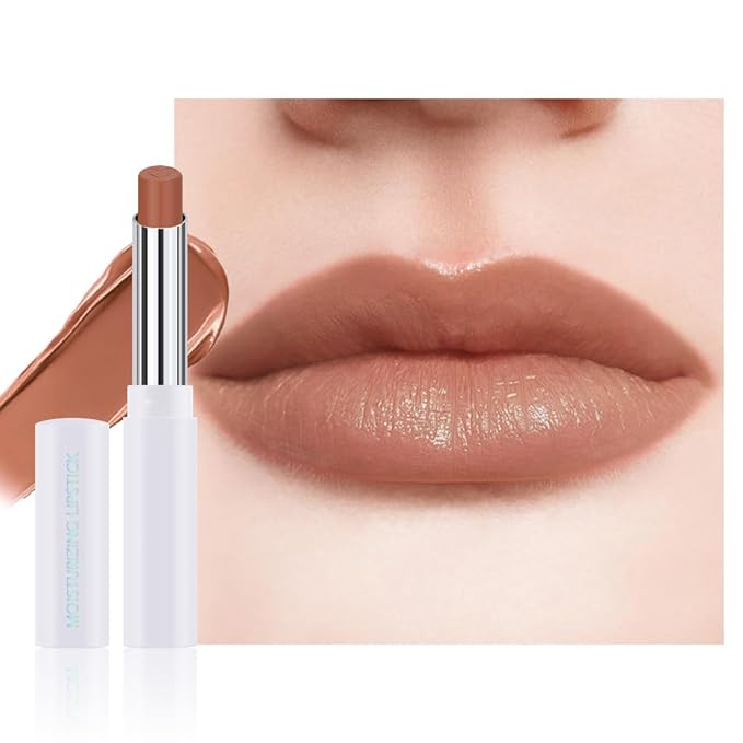 HHLTOH 1Pcs Tinted Lip Balm Moisturizing Lipstick – Waterproof Hydrating Matte Lip Balm for Women, Creamy Natural Color Stain for Dry Lips, Soft Matte Finish with Subtle Scent (#2 Sable)