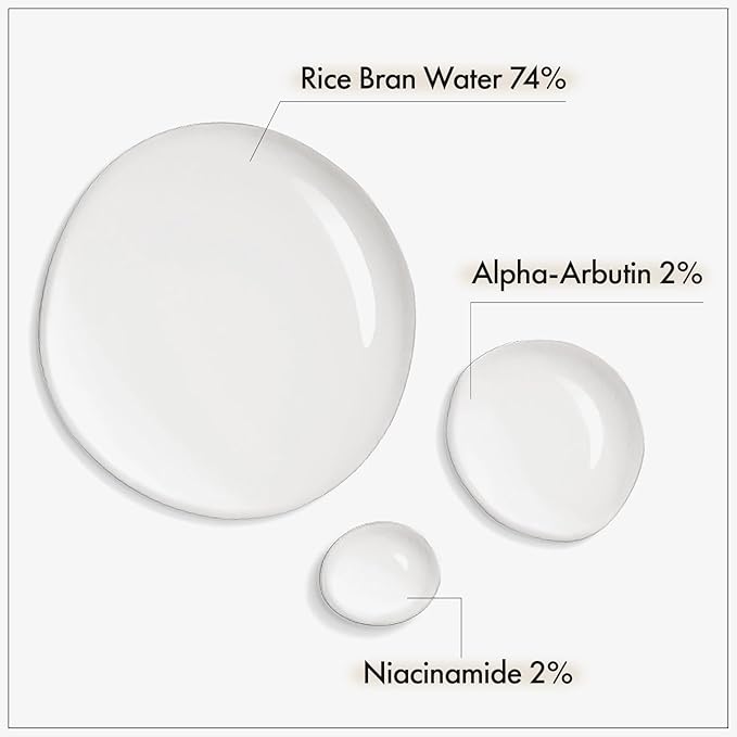 TOSOWOONG Alpha Arbutin 2% Rice Serum for Dark Spots & Even Tone, Glow