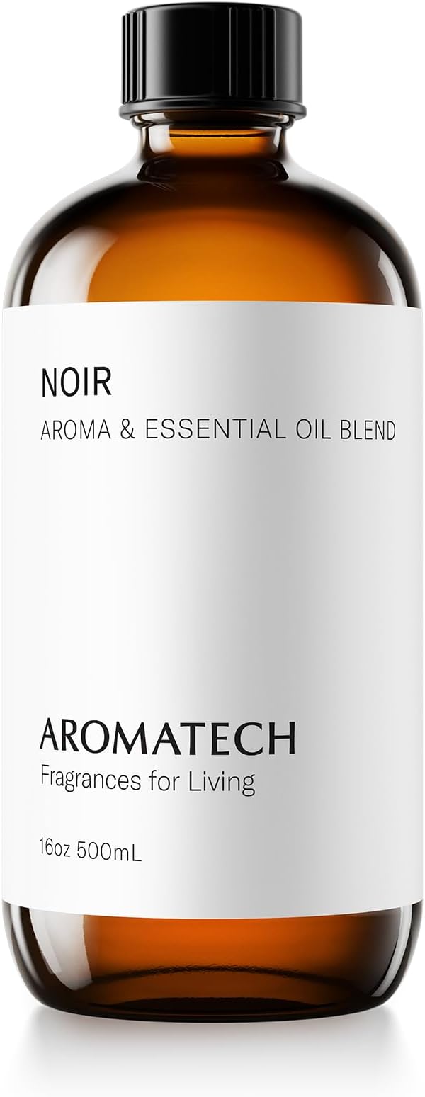 AromaTech Noir Premium Aroma Oil – Bold & Luxurious Home Fragrance with Notes of Cedarwood, Musk, Fig & Black Tea for Scent Diffusers, Cold-Air and UltraSonic Scent Machines (500 mL)