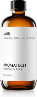 AromaTech Noir Premium Aroma Oil – Bold & Luxurious Home Fragrance with Notes of Cedarwood, Musk, Fig & Black Tea for Scent Diffusers, Cold-Air and UltraSonic Scent Machines (500 mL)