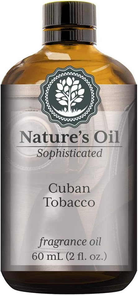 Cuban Tobacco Fragrance Oil (60ml) for Cologne, Beard Oil, Diffusers, Soap Making, Candles, Lotion, Home Scents, Linen Spray, Bath Bombs