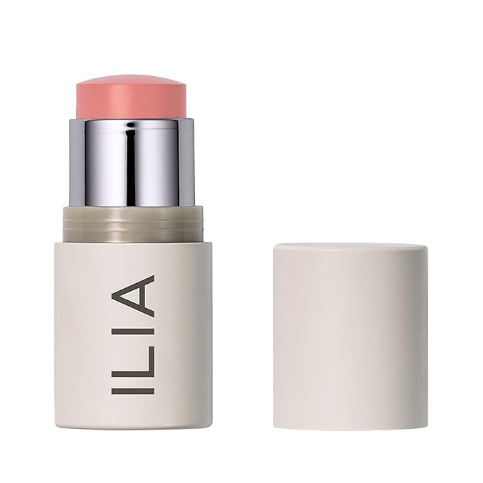 ILIA - Multi-Stick Cheek + Lip Color | Buildable + Blendable | Multi-Use Cream Blush | Nourishing Skincare Ingredients | Clean, Cruelty-Free (In The Mood | Golden peach pearl)