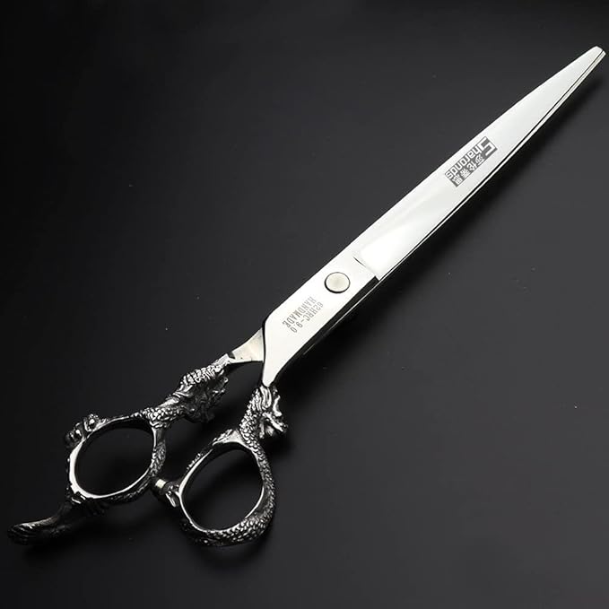 AXEMOORE Hair Scissors 6/7/8/9-inch 440C High Hardness For Hairdressers Haircuts Cuttinging Scissors Professional Haircut (9-in cutting scissors)