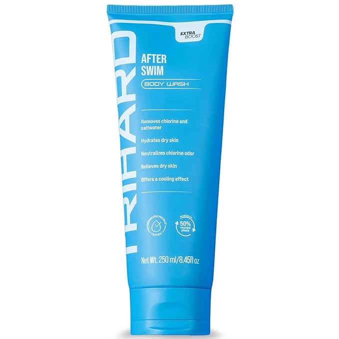 TRIHARD Elite Rejuvenation Body Wash | Advanced Chlorine & Saltwater Removal | Post-Swim Hydrating Formula (1 Count)