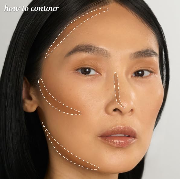 Skip The Brush Cream to Powder Bronzer Stick - In Paradise - 2-in-1 Cream Bronzer and Contour Stick for the Face - Blendable, Buildable, No Brush Needed - Cruelty-Free, Dewy, All Skin Types