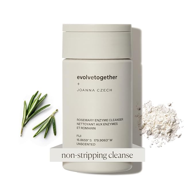 evolvetogether x Joanna Czech, Rosemary Enzyme Cleanser, Fiji, 1.41 oz