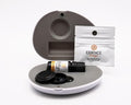 Essence Pearl Travel Case | Orange Essential Oil | Aromatherapy Nasal Diffuser & Essential Oil Carrying Case | Uplifting Citrus Scent | Travel-Friendly Kit | Black Pod