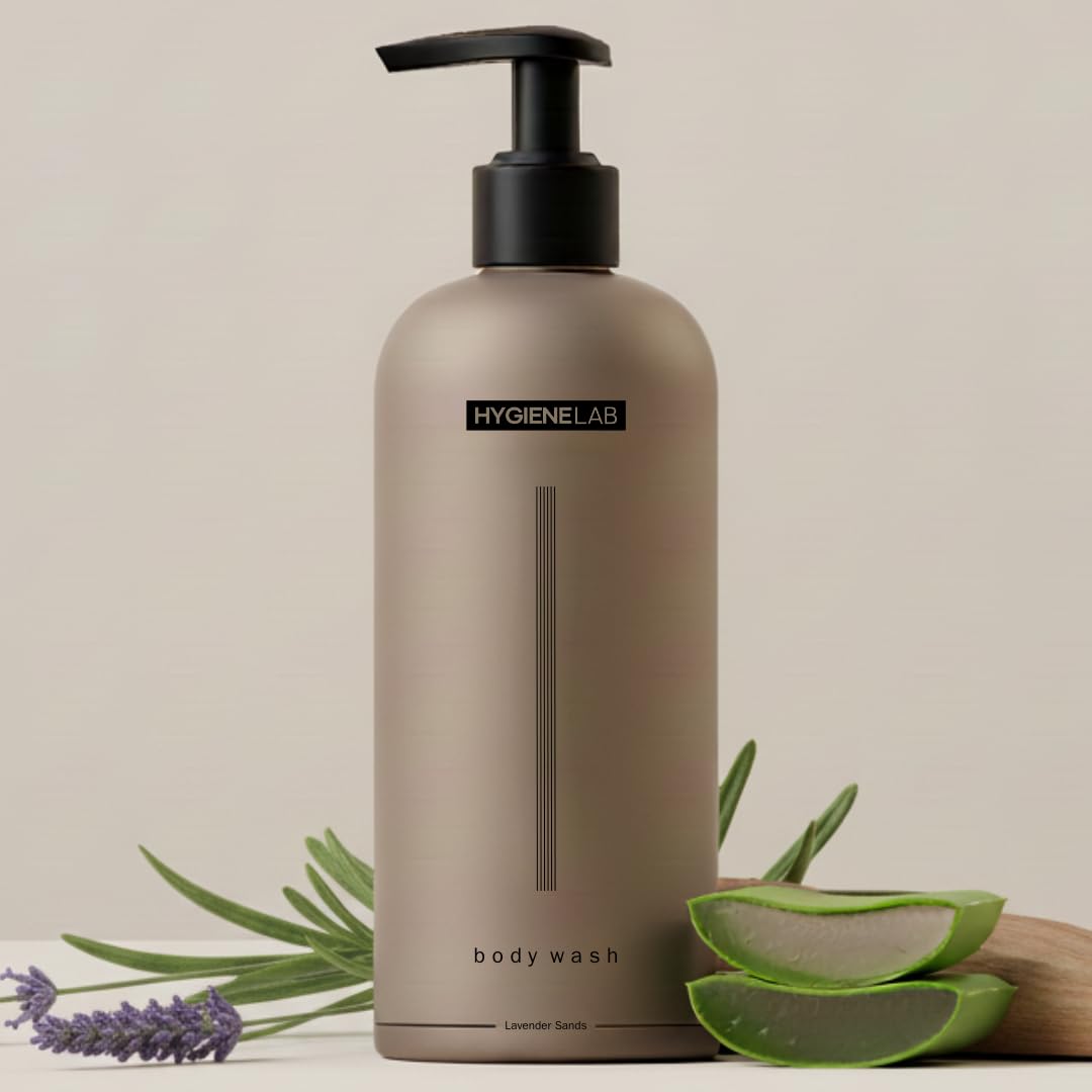 HygieneLab Natural Mens Body Wash, EWG Verified, Lavender Sands, 10 oz