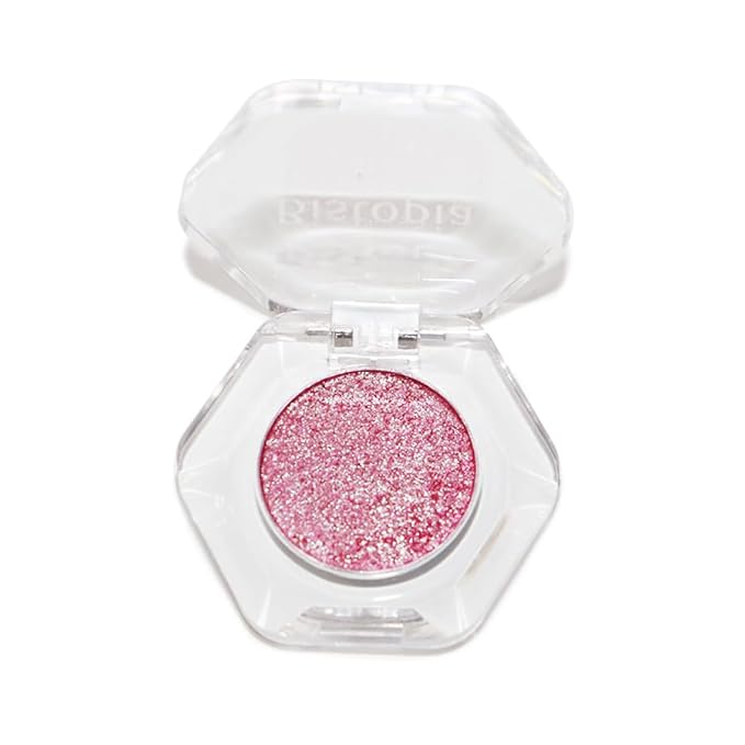 Bistopia Holographic Glitter Single Eyeshadow, Pearlescent Shimmer Metallic Cream Powder Eye Makeup, Blendable Long Lasting Waterproof, Multi-Use Face Highlighter, 2g (Signet)
