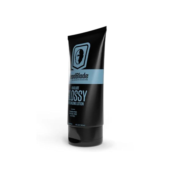 HeadBlade HeadLube Glossy Aftershave Moisturizer Lotion for Men (5 oz) - Leaves Head Shiny and Grease-Free