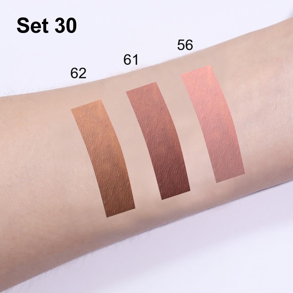 IATMOMOD 3Pcs 2 in 1 Pale Neutral True Nude Matte Lip Liner and Liquid Lipstick Stain Makeup Set for women, Long Lasting Smudge Proof Lip Tint Matte Finish Lip Gloss for All-Day Color Hold, Set30