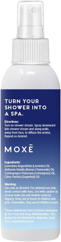 MOXĒ Dream Shower Steamer for Bedtime Routine & Tension Relief, 4oz, 2 Pack