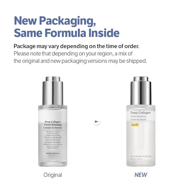 SUNGBOON EDITOR Deep Collagen Serum, 5% Volufiline + 58% Low Molecular Collagen + 2% Niacinamide, Hydrating & Smoothing Face Serum, Korean Skincare, 1.01 fl oz, Gifts for Women
