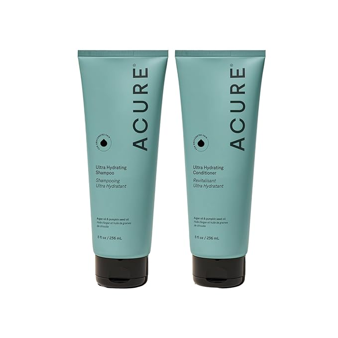 Acure Ultra Hydrating Shampoo and Conditioner Set - 8 fl oz (2 Pack)