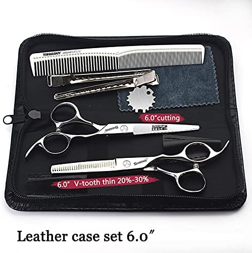 6/6.5 inch professional hair scissors hair thinning (6-inch 2pc-A)