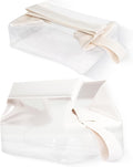 RAWILL Clear Toiletry Bag with Magnetic Closure,Toiletry Bags for Traveling Women,Small Makeup Pouch for Airplane, Vacation, Camping - 2Pcs