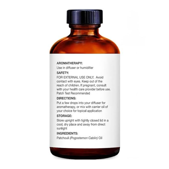 Majestic Pure Essential Oil with Glass Dropper - 100% Pure and Natural - Essential Oils for Diffuser, Aromatherapy, Soap and Candle Making, Patchouli Essential Oil, Patchouli Oil, 1 Fl Oz