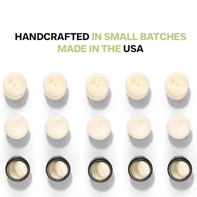 Everganics | Organic Matcha-Infused Whipped Tallow Cream for Skin | Grass-Fed Beef Tallow Natural Moisturizer for Face & Body | Made in USA | 4 oz (Large Size)