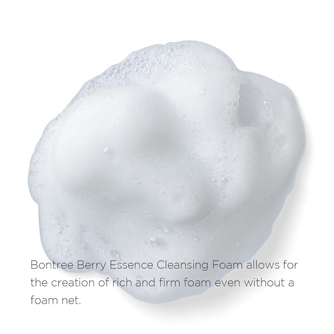 BORNTREE Berry Essence Cleansing Foam 5.07 fl oz K-Beauty Rich Foam Deep Cleansing Coloring Makeup Clean Moisture Hydrating Brightening Skin Barrier Strengthening